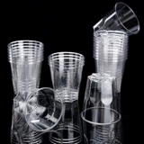 Одноразовая прозрачная пластиковая космическая закаленная чайная чашка для домашнего использования из полипропилена, увеличенная толщина