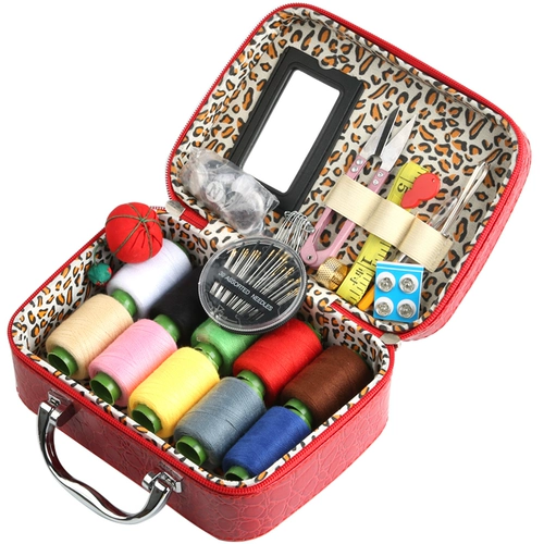 Коробка для иголок и ниток, иголка и нитки для свадебного приданого, набор ниток, хозяйственные иголки и нитки, сумка для ниток, практичная, качественная, элитная коробка для хранения, швейная и портативная.