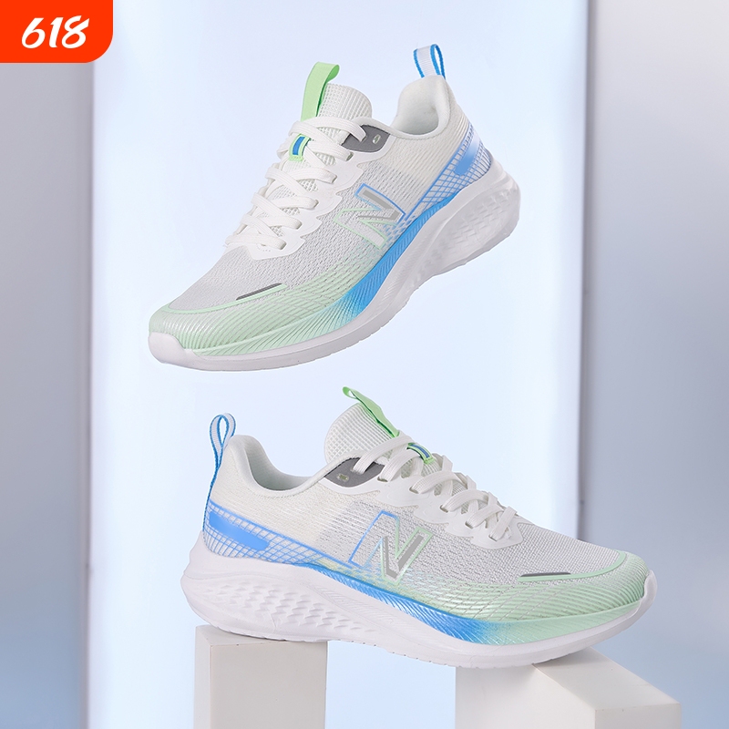 New Balance 2025 Summer Men's and Women's Breathable Casual Running Shoes 588 Fashionable Thick-Soled Mesh Shock-Absorbing Men's Sports Shoes
