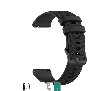 通用硅胶橡胶运动手表表带18/20/22mm手表带男女配件女款生耳快拆