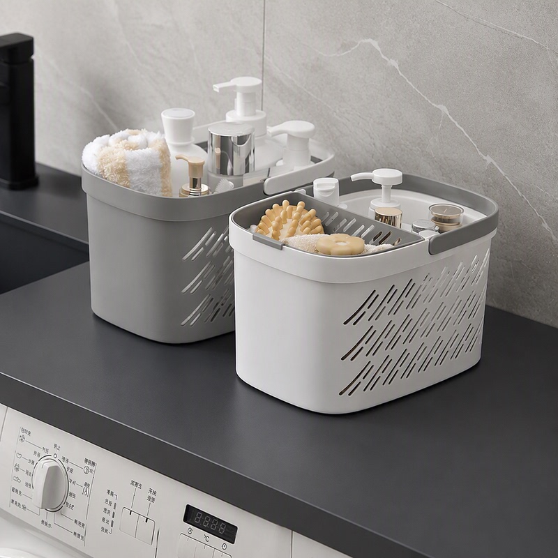 Bath Basket, Shower Basket, Toiletry Basket, Dry and Wet Separation, Dormitory Portable Plastic Small Basket, Storage Net Basket, Bathroom Essentials Bath Basket, Shower Basket, Toiletry Basket, Dry and Wet Separation, Dormitory Portable Plastic Small Basket, Storage Net Basket, Bathroom Essentials
