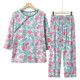 New national style cotton silk pajamas, three-quarter sleeves and nine-quarter pants suit, youthful, fashionable, age-reducing, versatile, thin home wear for women