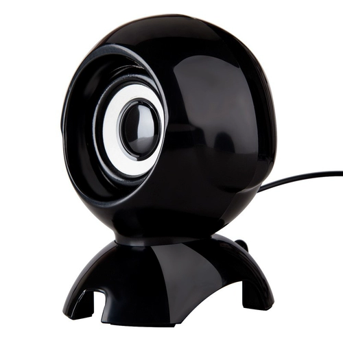 Ноутбук, настольные маленькие колонки, мегафон