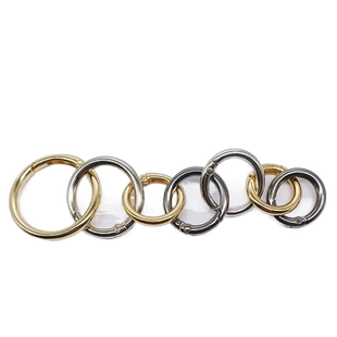 包包环扣钥匙圈圆环箱包配件可开口金属圆形圈弹簧扣2023年精致