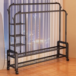 Simple clothes drying rack floor-standing home bedroom clothes rack dormitory indoor balcony clothes drying rack folding clothes rod