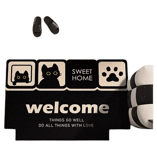 入户门地垫丝圈家用门口脚垫门外进门耐脏门垫可裁剪地毯回家欢迎