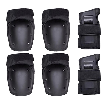 Roller skateboard protective gear set for adults and children, knee pads, elbow pads, hand pads, six-piece set, joint fixation, elastic protection