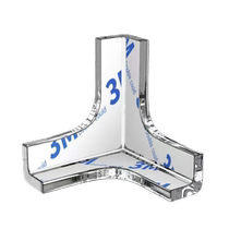 Table corner anti-collision corner protector soft anti-collision right-angle bag table cabinet corner glass protective cover transparent silicone sticker
