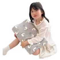 Nap removable and washable latex cotton pillowcase for babies over 1-3-7 years old infants primary school students kindergarten