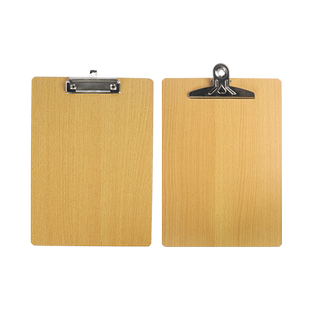 a4文件夹木质板夹木板夹写字板硬板书写画画垫板办公用品饭店点菜菜单夹a5文具票据收纳资料文件板夹木质夹板