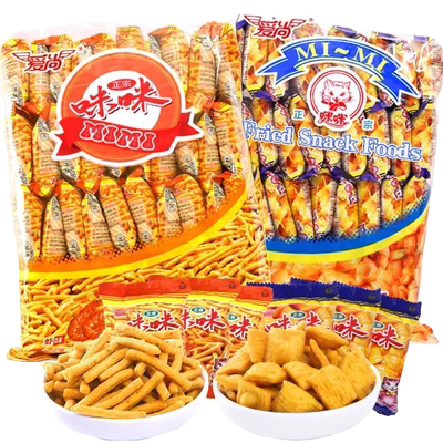 爱尚咪咪虾条蟹味粒零食大礼包