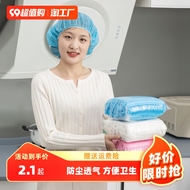 Dùng Một Lần Mũ Che Đầu Vải Không Dệt Mũ Đầu Bếp Bác Sĩ Chống Bụi Vệ Sinh Thực Phẩm Mũ Phục Vụ Mũ Lưới Mũ Bếp mũ chống tĩnh điện nón phòng sạch