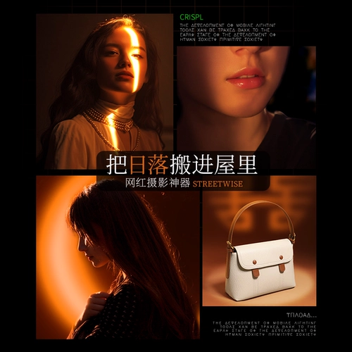 微笑鲨 Фонарь, портативный атмосферный заполняющий свет, многоцветный светодиодный светильник