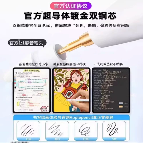 Применимо к Apple ApplePencil емкостная емкость Pen Pen iPad Touch Pen Pen Second -Generation Air5.