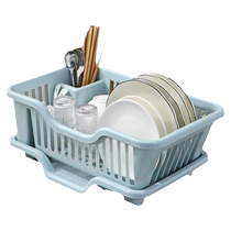 Drain dish rack dish storage rack sink rack home kitchen countertop dishware storage box dishwashing plastic