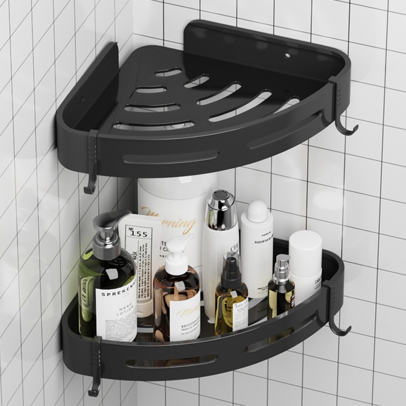 Bathroom Storage Shelf, No-Drill Corner Wall-Mounted Organizer Above the Sink for Shower Gel Bathroom Storage Shelf, No-Drill Corner Wall-Mounted Organizer Above the Sink for Shower Gel