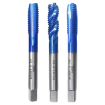 Cobalt-containing titanium-plated stainless steel wire tapping special machine tap tip straight groove spiral tapping drill bit m2m3m4m5m6