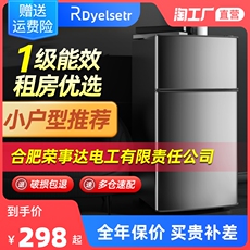 товар из китая 【一级能效】家用小型节能省电小冰箱宿舍租房冷藏冷冻迷你双开门