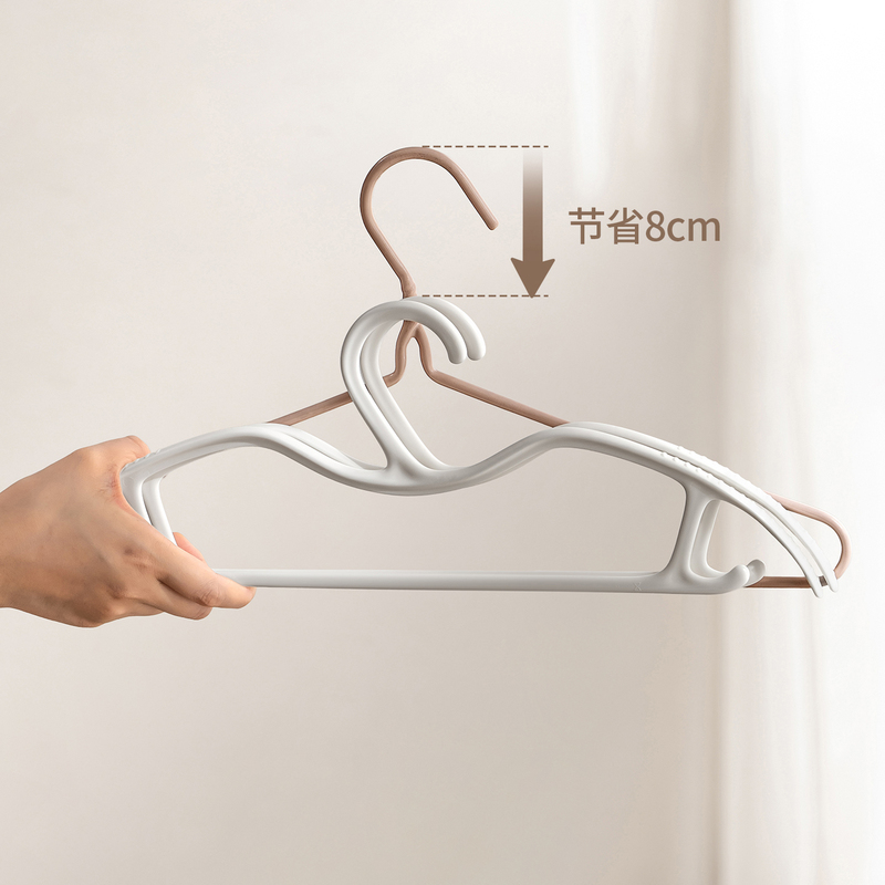 Short-Neck Hanger Space-Saving Magic Tool for Home Use, Non-Slip Shoulder Protector for Hanging Clothes in Wardrobe, Suitable for Short and Large Clothes
