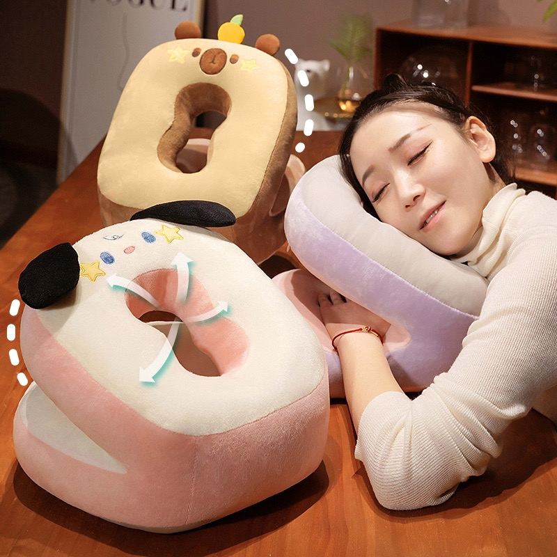 Adult office nap pillow, elementary school students' ice silk tummy pillow, tummy pillow table, morning nap pillow, cushion cushion artifact