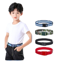 Adjustable elastic military training belt camouflage primary and secondary school student belt moral education base boys and girls elastic childrens belt