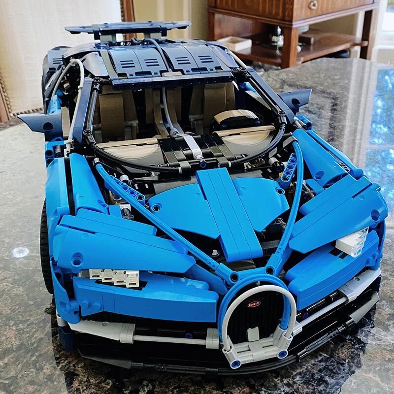 Bugatti Veyron собрал строительные блоки 2026 новая игрушка для мальчиков механическая групповая гоночная модель спортивного автомобиля