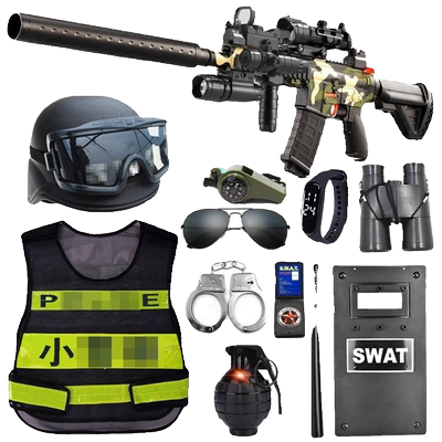 套装玩具枪警察特种兵演出服套装