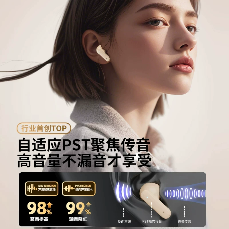 Полузакрытые Bluetooth гарнитура 2026 новая модель, сверхдолгая батарея, беспроводная, большая батарея, без боли при длительном носке, Berlin Voice