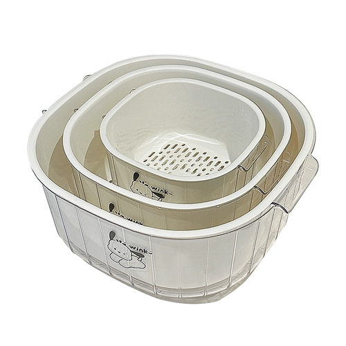 Двойная слоя слива для мытья корзины.