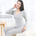 Longsa quần áo mùa thu mùa thu quần womens quần áo mens áo len Modale bông mỏng và womens vòng cổ bottomwarm chặt chẽ đồ lót mùa đông 