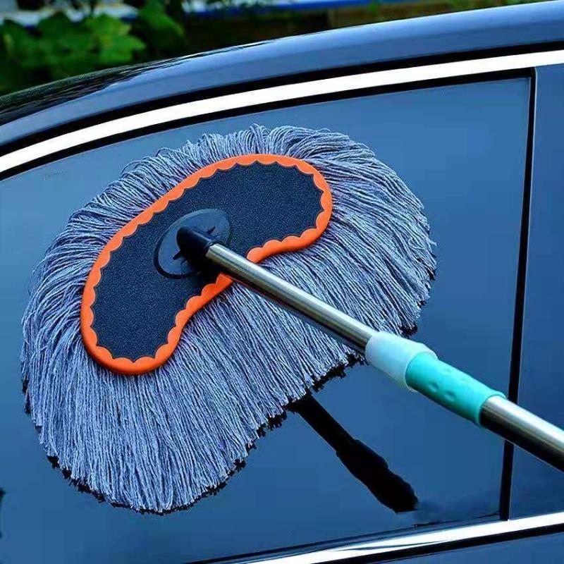 Car Wash Mop with Long Handle, Extendable Car Wash Brush, Car Cleaning Mop, Car Wash Supplies, Car Cleaning Mop, Cleaning Tool