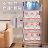 Акриловая тележка для хранения закусок, напольная мобильная коробка для хранения, многослойный косметический шкаф, кухня, гостиная