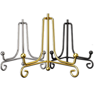 桌面支架简约装饰托架盘架架托铁艺架子钟表工艺摆件相框相册托架