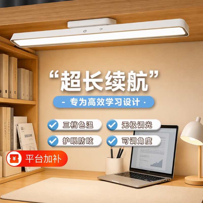 Desk Lamp for Study, Dormitory Lamp for Students, Magnetic Cool Led Lamp, Eye-Protection Lamp, Rechargeable Night Light, Bedside Lamp, Great Product