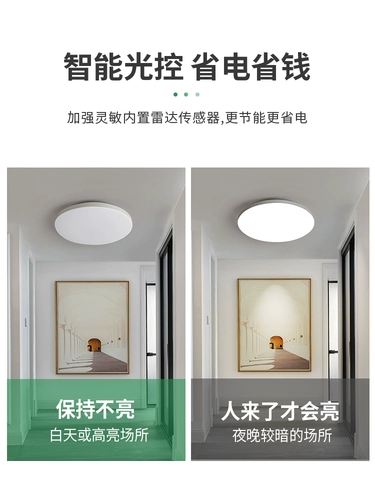 Индукционный светодиодный физиологичный потолочный светильник для беседки подходит для лестницы со светомузыкой, человеческий датчик