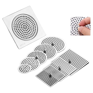 304地漏盖圆形方形盖子卫生间浴室下水道过滤网密孔网排水防臭