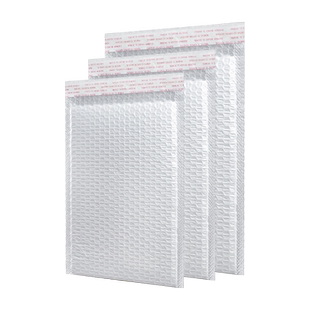 白色复合珠光膜气泡袋加厚防震防摔快递打包袋泡沫袋汽泡信封装袋