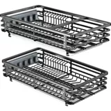 Потягивание корзины кухонная шкаф ящик для двойного слоя посуды.