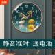 Light luxury silent clock wall clock home fashion punch-free wall hanging quartz clock living room bedroom decoration clock atmospheric