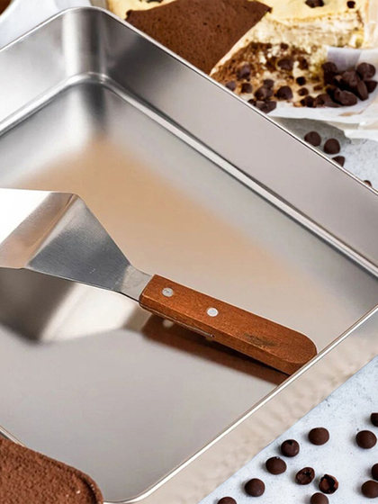 提拉米苏不锈钢长方形方盘带盖网红蛋糕容器模具商用摆摊