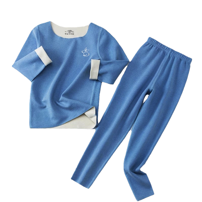 儿童德绒保暖内衣套装加绒加厚