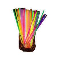 Fluorescent sticks stick to clothes and glow childrens non-toxic fluorescent color sticks party colorful light silver light luminous wholesale bracelets