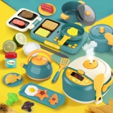 Детская кухня кухня, семейная игрушка для детской приготовления электромагнитной плиты моделирование, жареные блюда, девочка -рисоварка, приготовление пищи в рисе