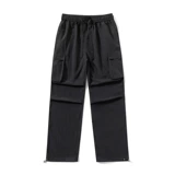 Мужские летние тонкие штаны, быстросохнущий парашютист, повседневные брюки, свободный прямой крой, в американском стиле