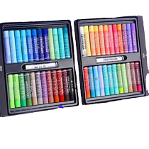 Anmei Whale heavy color oil pastel for art students Morandi color macaron 36 colors professional grade super soft oily color white crayon student children diy painting paper scraper complete set of tools