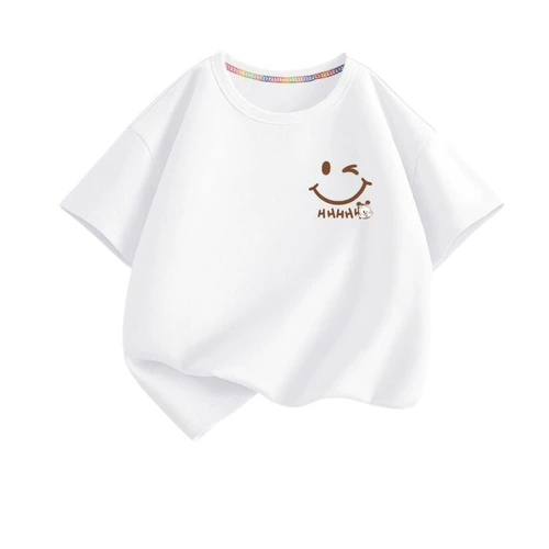 Хлопковая тонкая летняя детская футболка для мальчиков, детская одежда