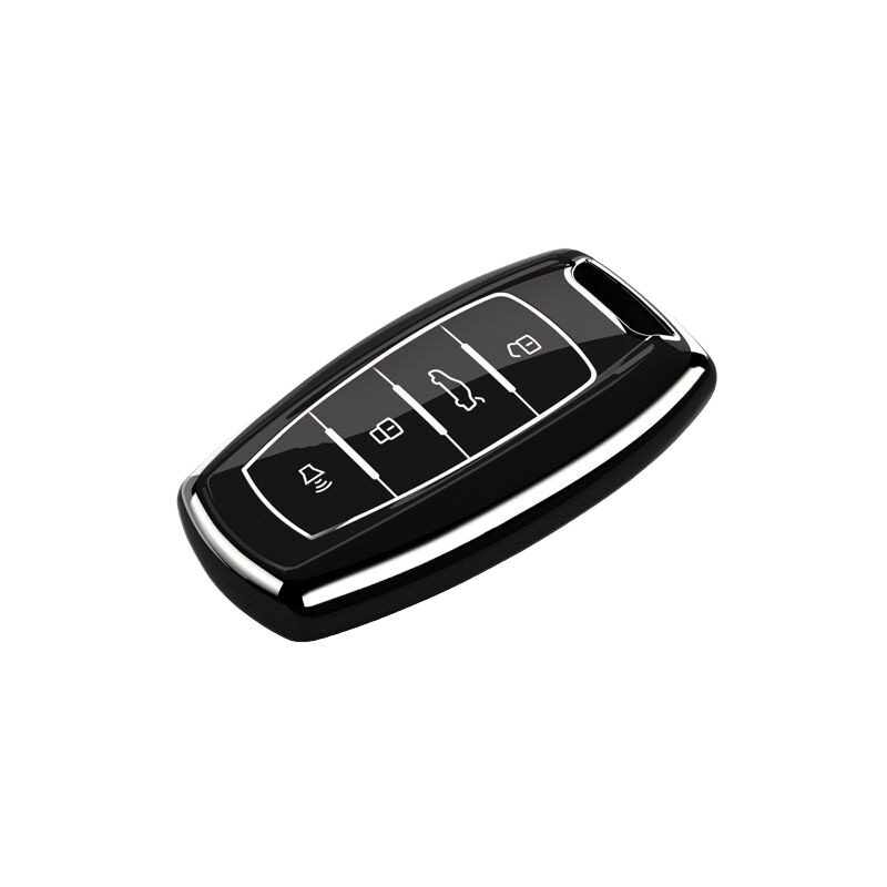 Чехол для ключа Haval 4 кнопки золотисто-белый одиночный