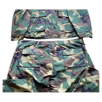 Regular inventory of 87 old-fashioned camouflage uniforms with butt pockets wear-resistant large flower military clothing suits 87-style camouflage training uniforms