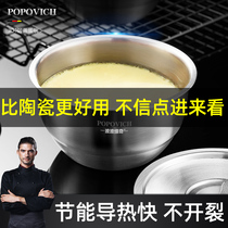 Germany 304 stainless steel baby baby food steamed egg cake special custard bowl with lid Childrens stew cup small rice