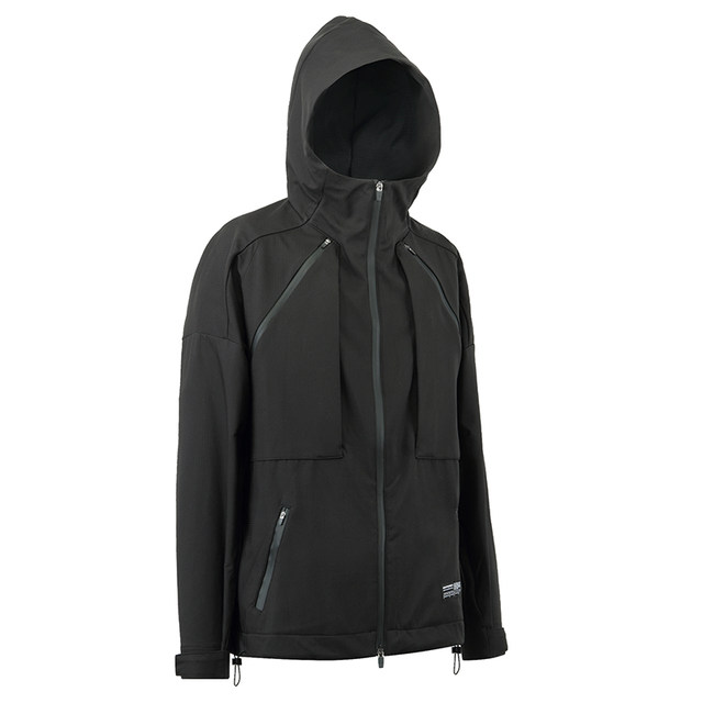 WHYWORKS autumn and winter cyber outdoor functional jacket dark ninja jacket hooded jacket multi-bag water repellent